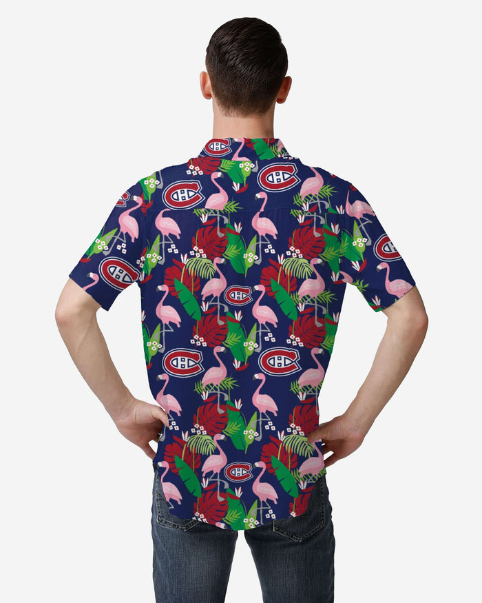 Montreal Canadiens Floral Button Up Shirt FOCO - FOCO.com