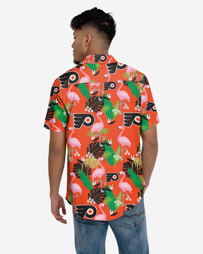 Philadelphia Flyers Floral Button Up Shirt FOCO - FOCO.com