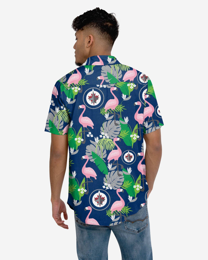 Winnipeg Jets Floral Button Up Shirt FOCO - FOCO.com