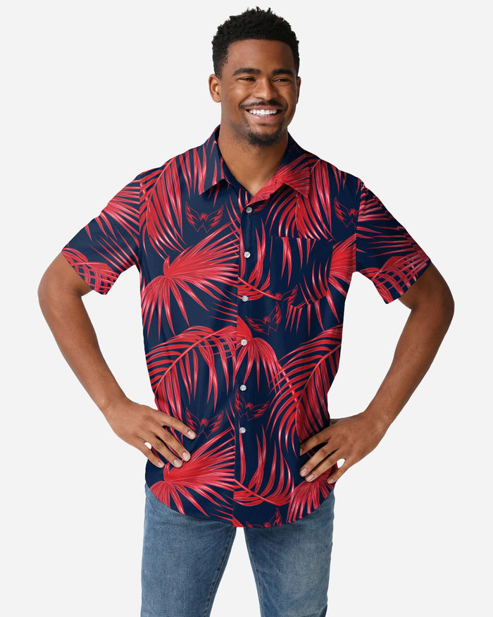 Washington Capitals Hawaiian Button Up Shirt FOCO S - FOCO.com