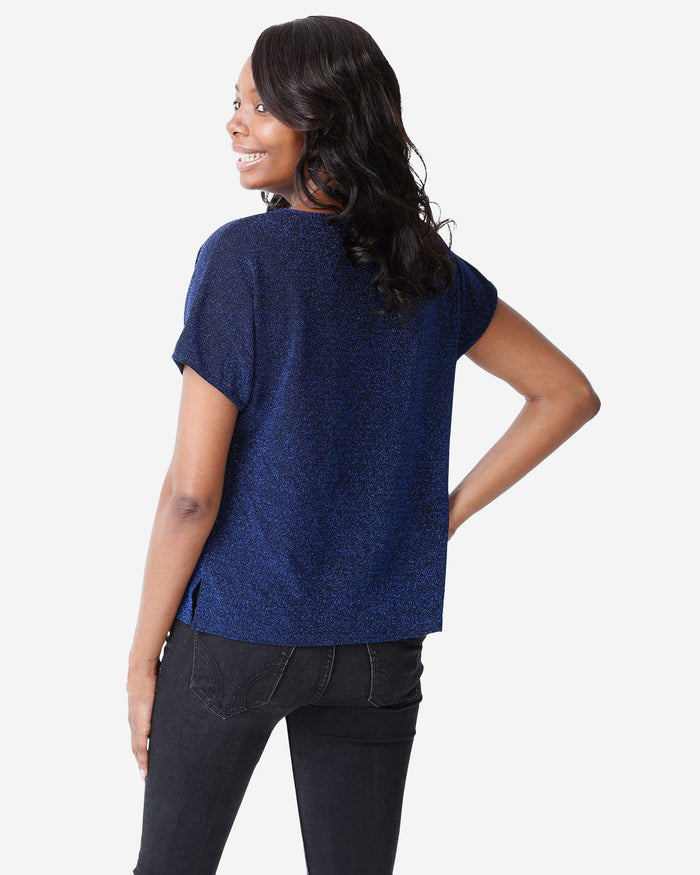 Seattle Seahawks Womens Gametime Glitter V-Neck T-Shirt FOCO - FOCO.com