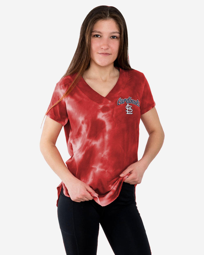 St Louis Cardinals Womens Tie-Dye Rush Oversized T-Shirt FOCO S - FOCO.com