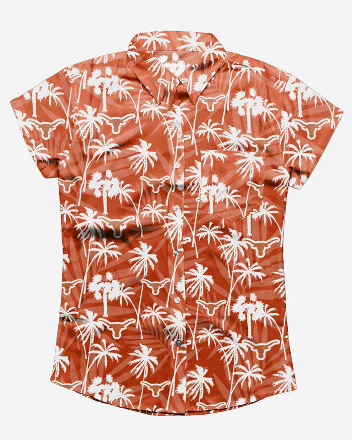 Texas Longhorns Tropic of Da Palms Womens Button Up Shirt FOCO - FOCO.com