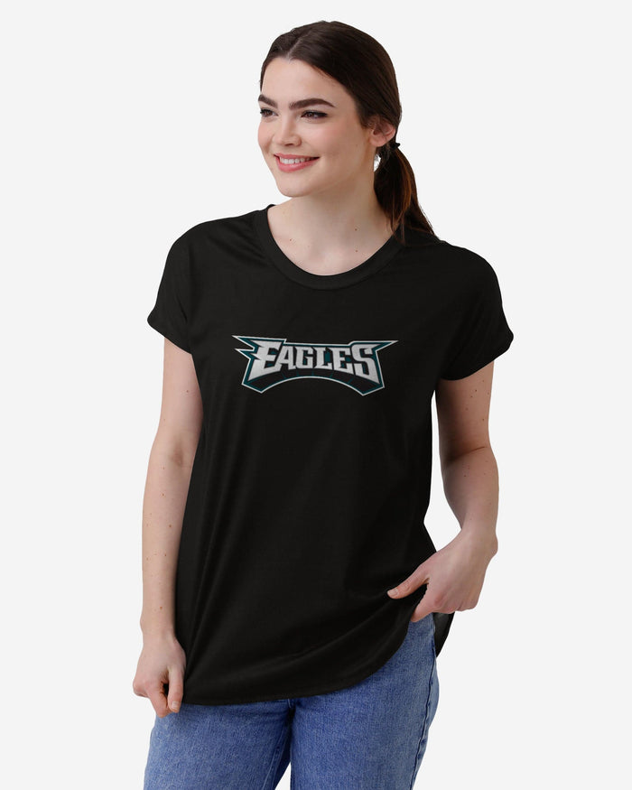 Philadelphia Eagles Womens Wordmark Black Tunic Top FOCO S - FOCO.com