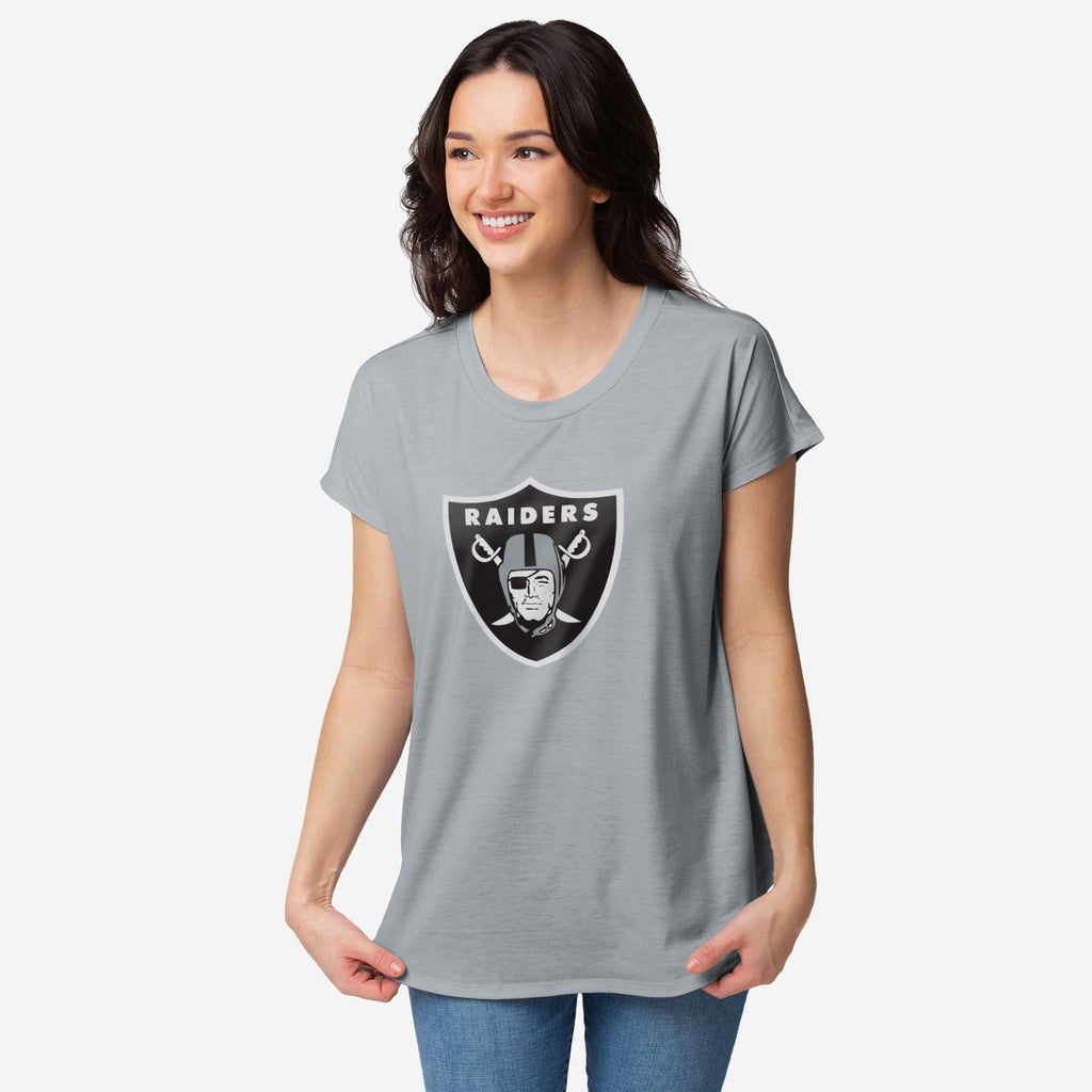 Las Vegas Raiders Womens Big Logo Tunic Top FOCO S - FOCO.com