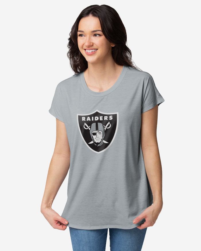 Las Vegas Raiders Womens Big Logo Tunic Top FOCO S - FOCO.com