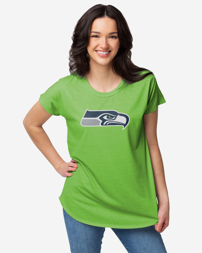 Seattle Seahawks Womens Big Logo Tunic Top FOCO S - FOCO.com