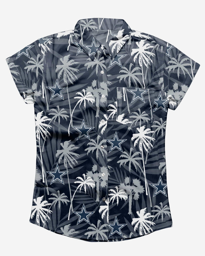 Dallas Cowboys Tropic Of Da Palms Womens Button Up Shirt FOCO - FOCO.com