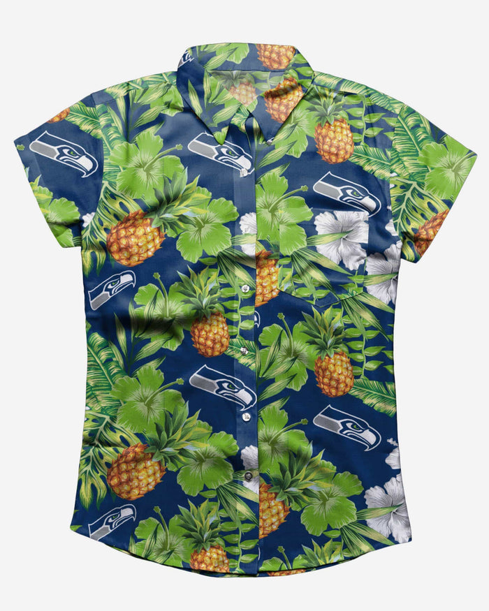 Seattle Seahawks My Fine-Apple Womens Button Up Shirt FOCO - FOCO.com