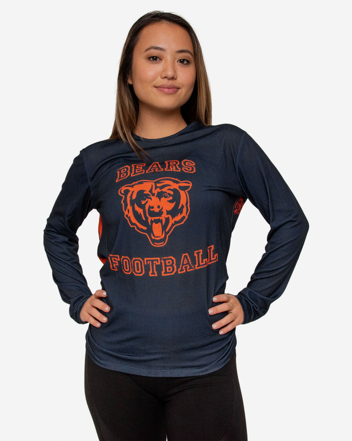 Chicago Bears Womens Tie-Breaker Long Sleeve Top FOCO - FOCO.com