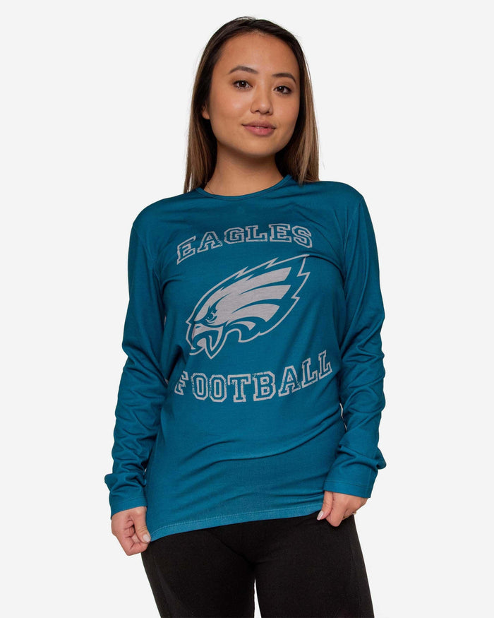 Philadelphia Eagles Womens Tie-Breaker Long Sleeve Top FOCO - FOCO.com