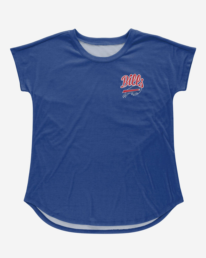 Buffalo Bills Womens Script Wordmark Tunic Top FOCO - FOCO.com