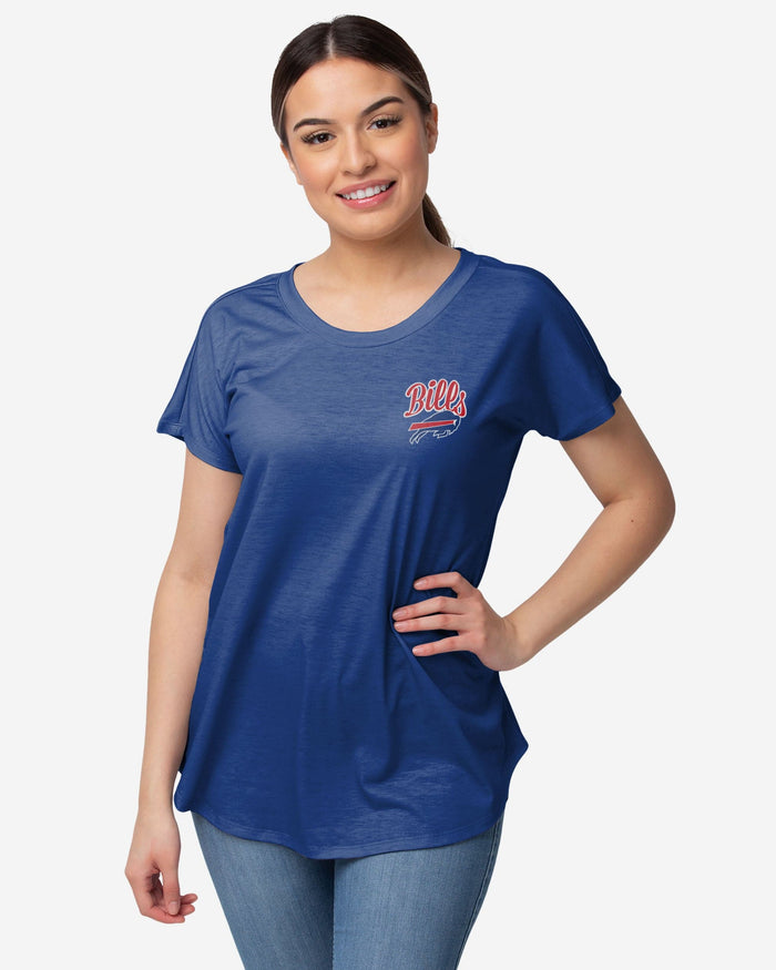 Buffalo Bills Womens Script Wordmark Tunic Top FOCO S - FOCO.com