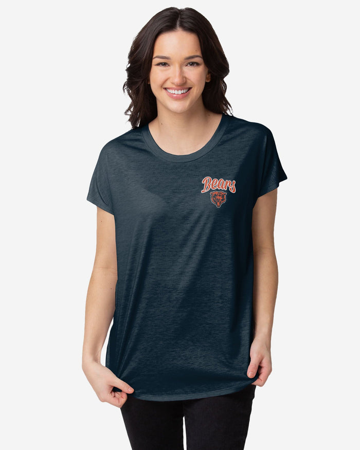 Chicago Bears Womens Script Wordmark Tunic Top FOCO S - FOCO.com