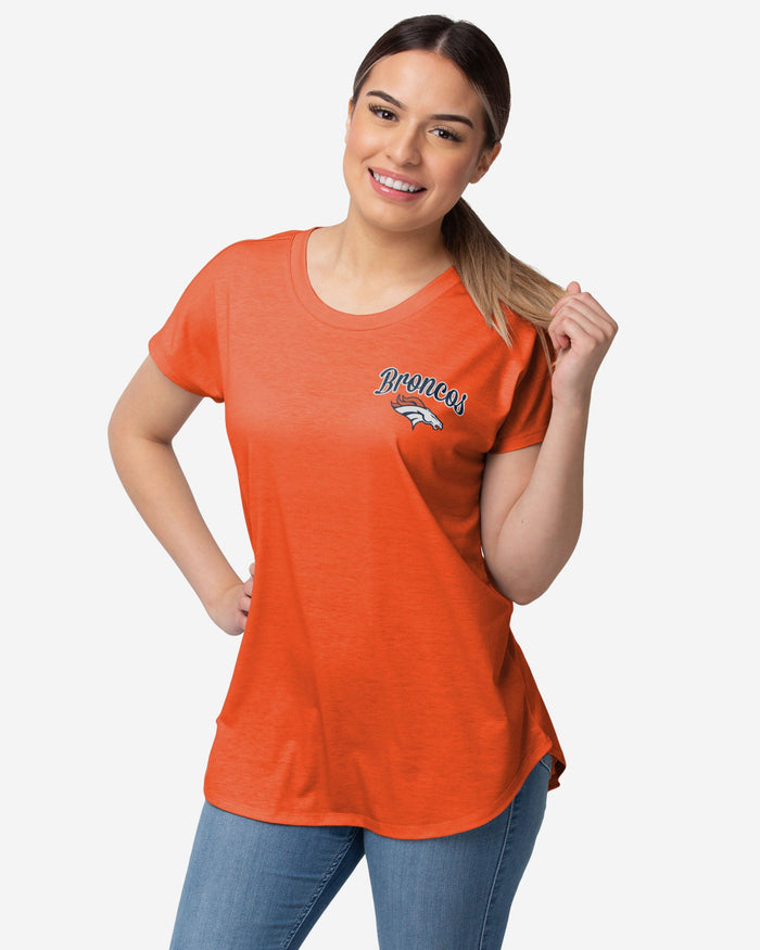 Denver Broncos Womens Script Wordmark Tunic Top FOCO S - FOCO.com