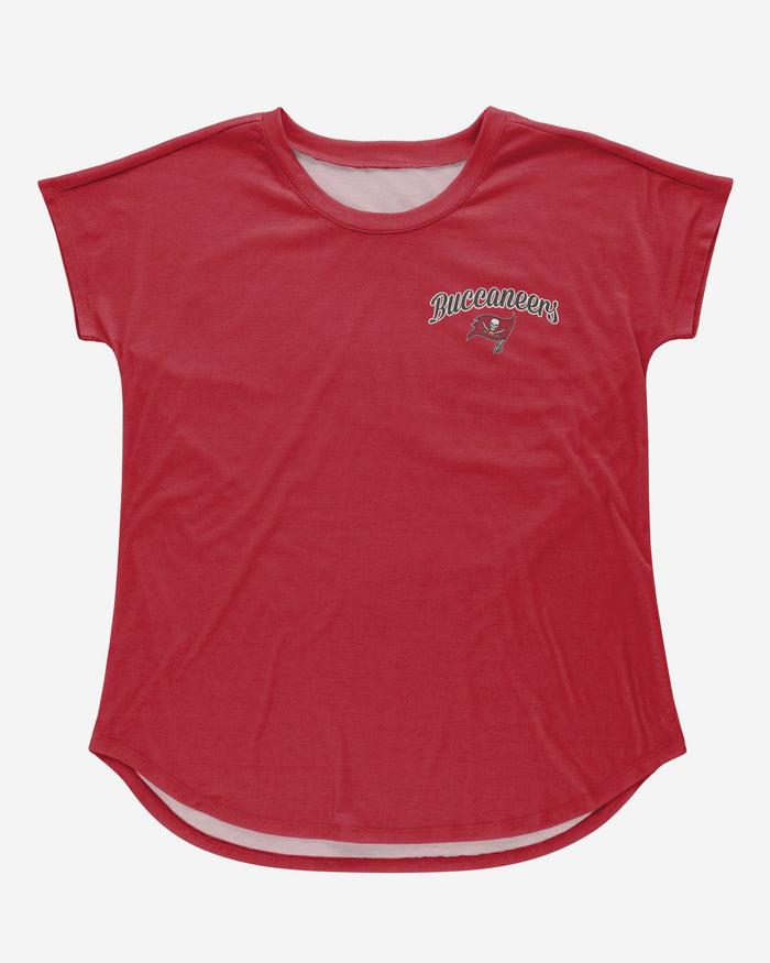 Tampa Bay Buccaneers Womens Script Wordmark Tunic Top FOCO - FOCO.com