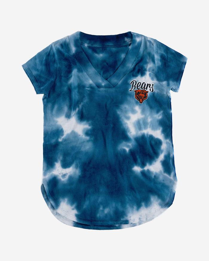 Chicago Bears Womens Tie-Dye Rush Oversized T-Shirt FOCO - FOCO.com