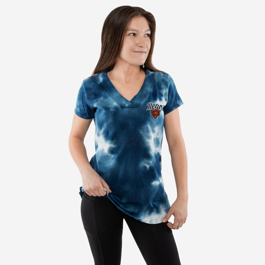 Chicago Bears Womens Tie-Dye Rush Oversized T-Shirt FOCO S - FOCO.com