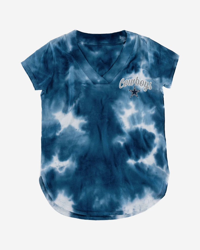 Dallas Cowboys Womens Tie-Dye Rush Oversized T-Shirt FOCO - FOCO.com