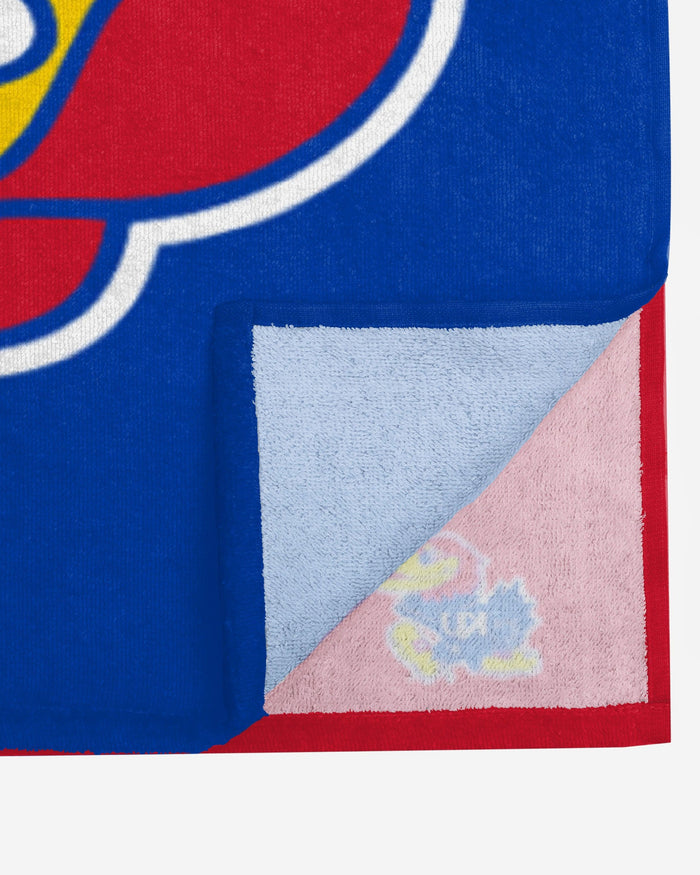 Kansas Jayhawks Big Logo Beach Towel FOCO - FOCO.com