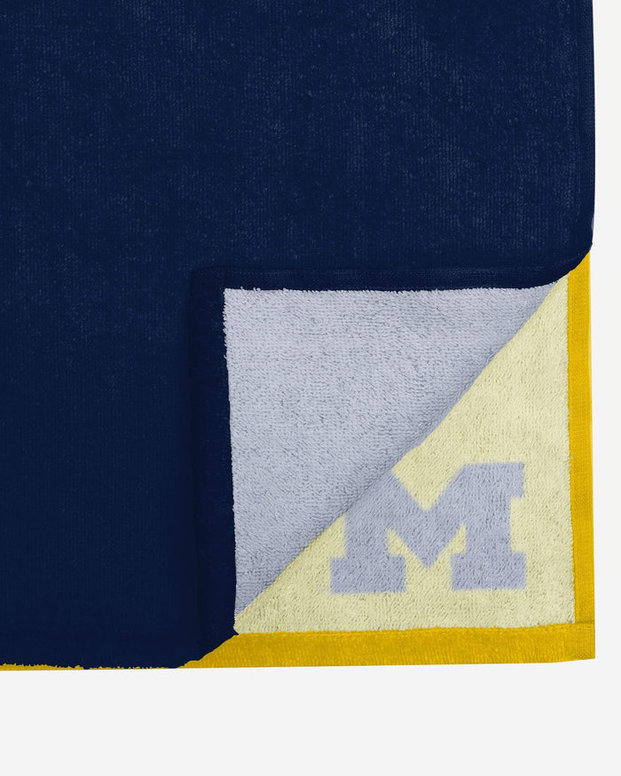 Michigan Wolverines Big Logo Beach Towel FOCO - FOCO.com