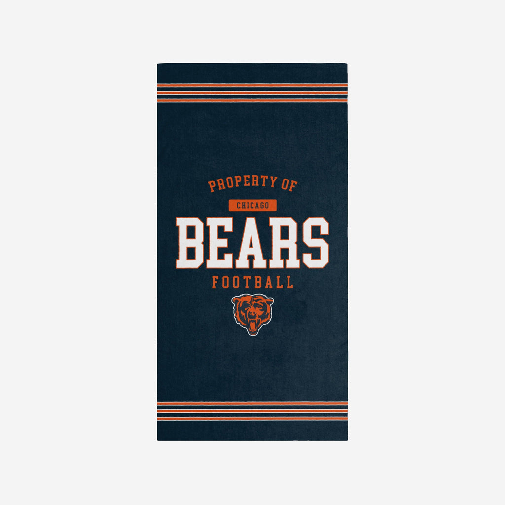 Chicago Bears Property Of Beach Towel FOCO - FOCO.com