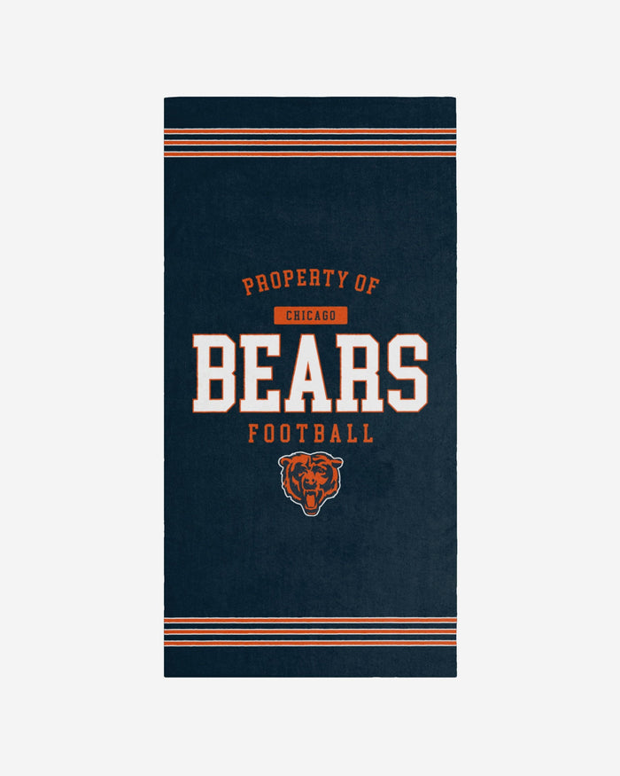 Chicago Bears Property Of Beach Towel FOCO - FOCO.com