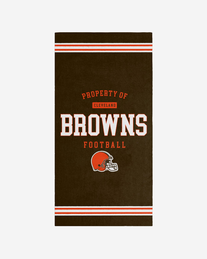 Cleveland Browns Property Of Beach Towel FOCO - FOCO.com