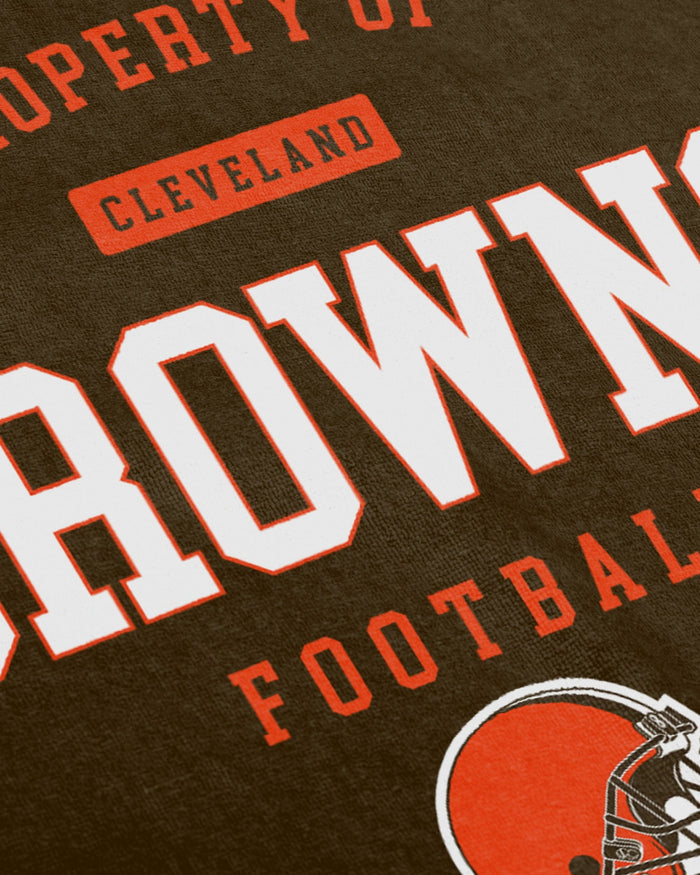 Cleveland Browns Property Of Beach Towel FOCO - FOCO.com