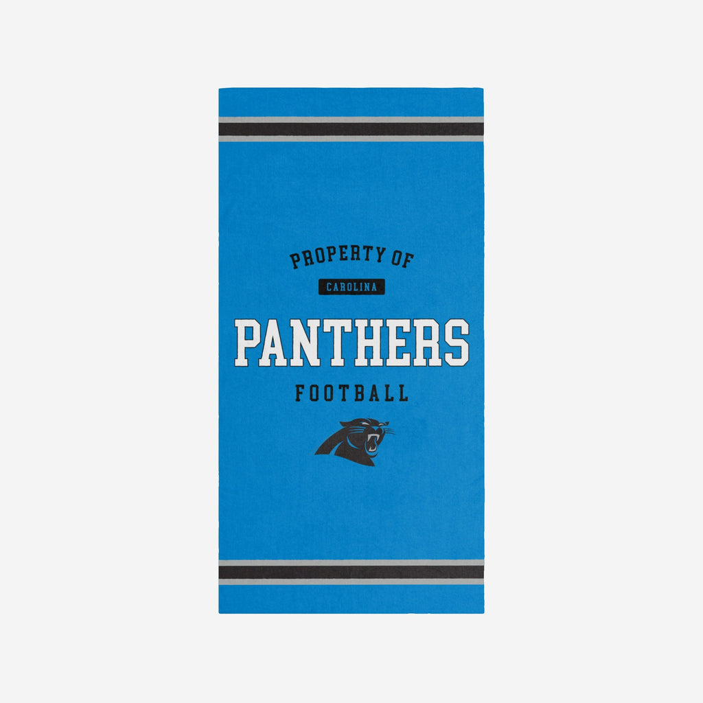 Carolina Panthers Property Of Beach Towel FOCO - FOCO.com