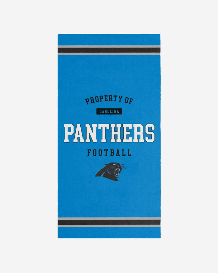 Carolina Panthers Property Of Beach Towel FOCO - FOCO.com