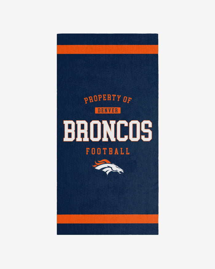 Denver Broncos Property Of Beach Towel FOCO - FOCO.com