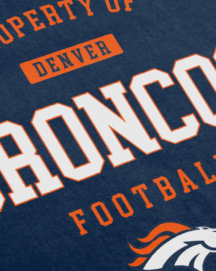 Denver Broncos Property Of Beach Towel FOCO - FOCO.com