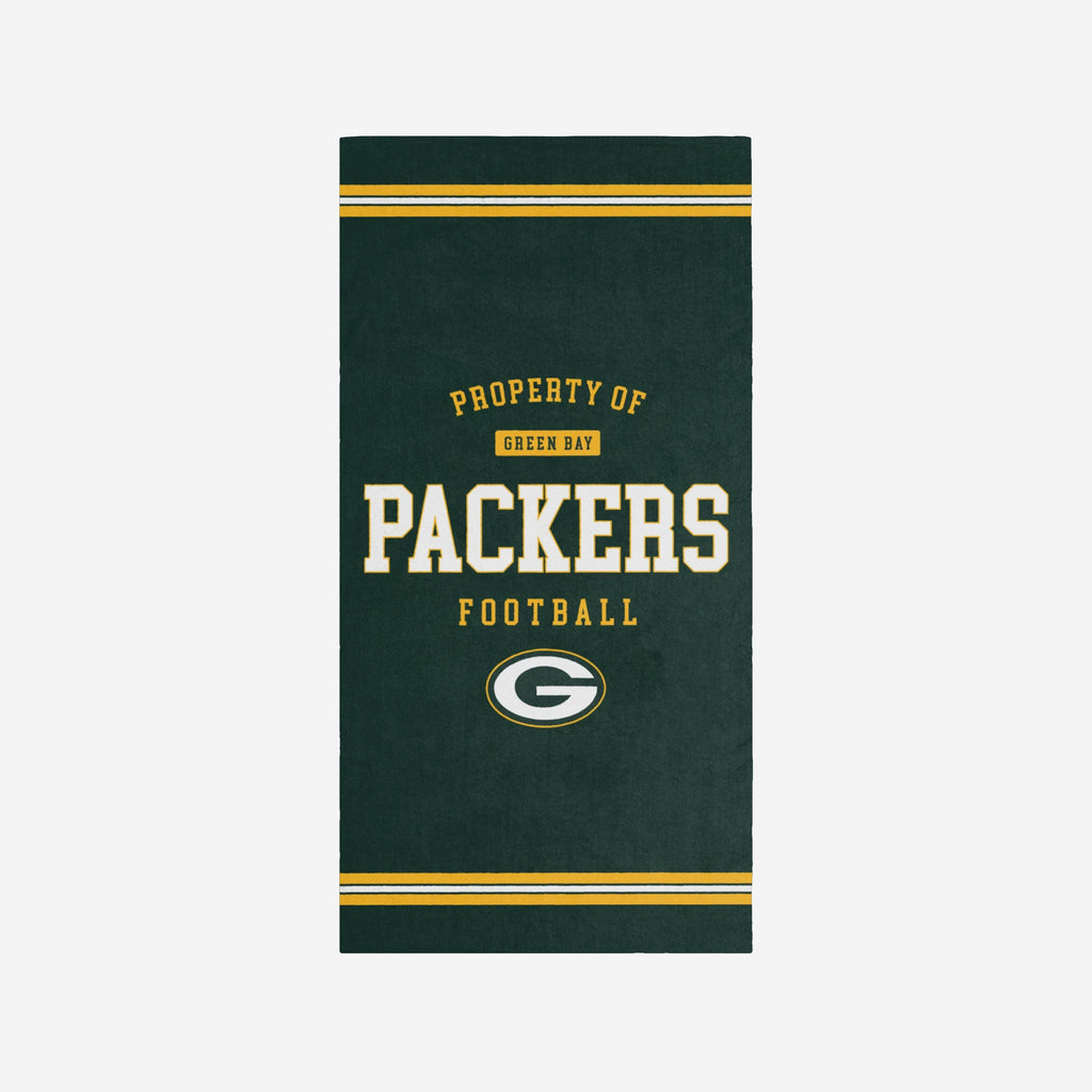 Green Bay Packers Property Of Beach Towel FOCO - FOCO.com