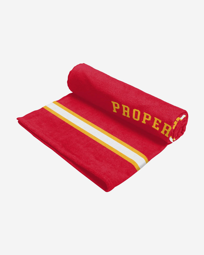 Kansas City Chiefs Property Of Beach Towel FOCO - FOCO.com