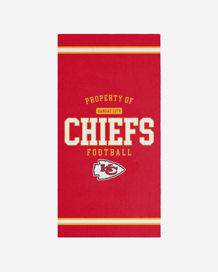 Kansas City Chiefs Property Of Beach Towel FOCO - FOCO.com