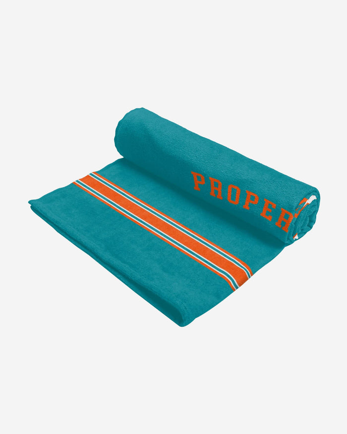 Miami Dolphins Property Of Beach Towel FOCO - FOCO.com