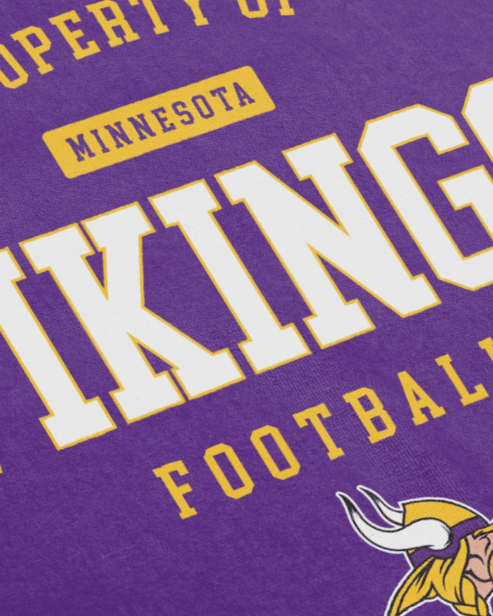 Minnesota Vikings Property Of Beach Towel FOCO - FOCO.com