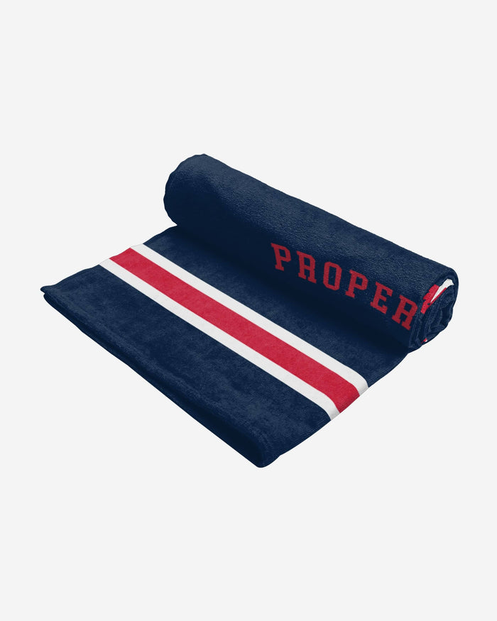 New England Patriots Property Of Beach Towel FOCO - FOCO.com