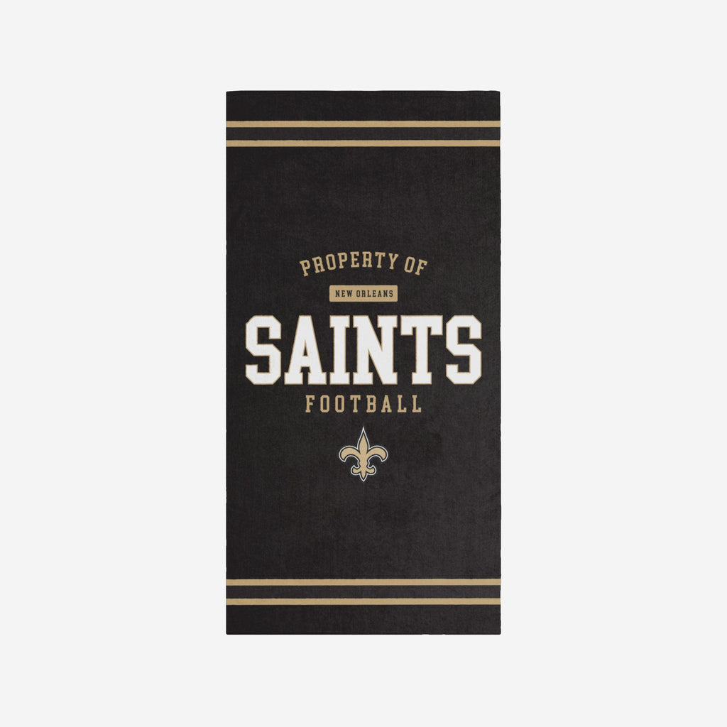 New Orleans Saints Property Of Beach Towel FOCO - FOCO.com