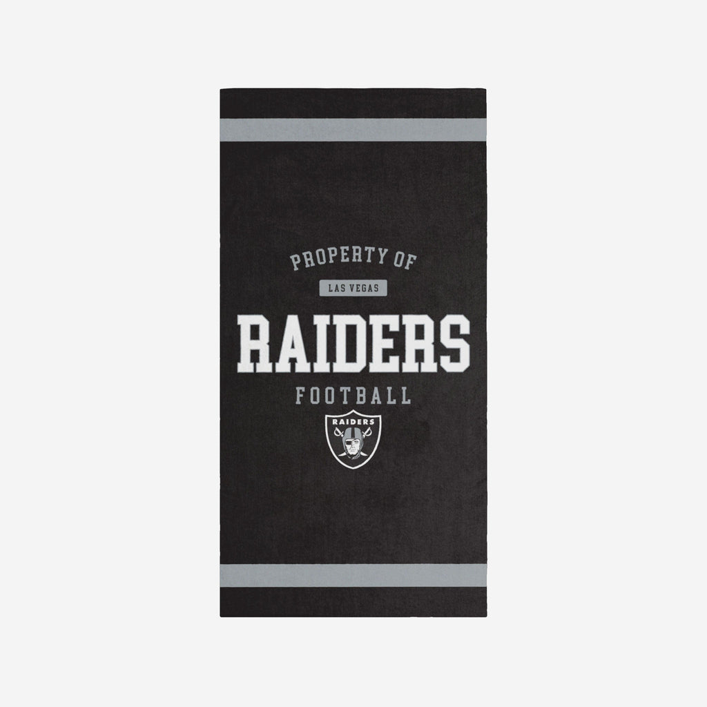 Las Vegas Raiders Property Of Beach Towel FOCO - FOCO.com