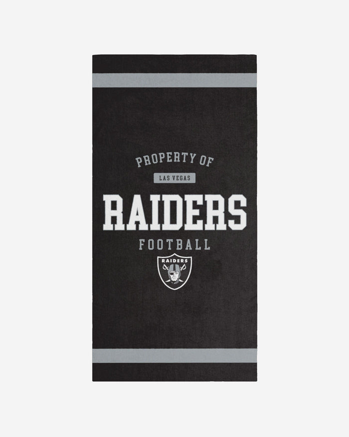 Las Vegas Raiders Property Of Beach Towel FOCO - FOCO.com