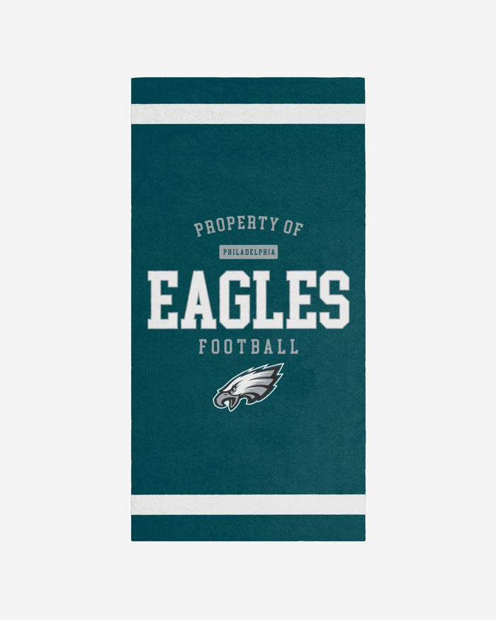 Philadelphia Eagles Property Of Beach Towel FOCO - FOCO.com