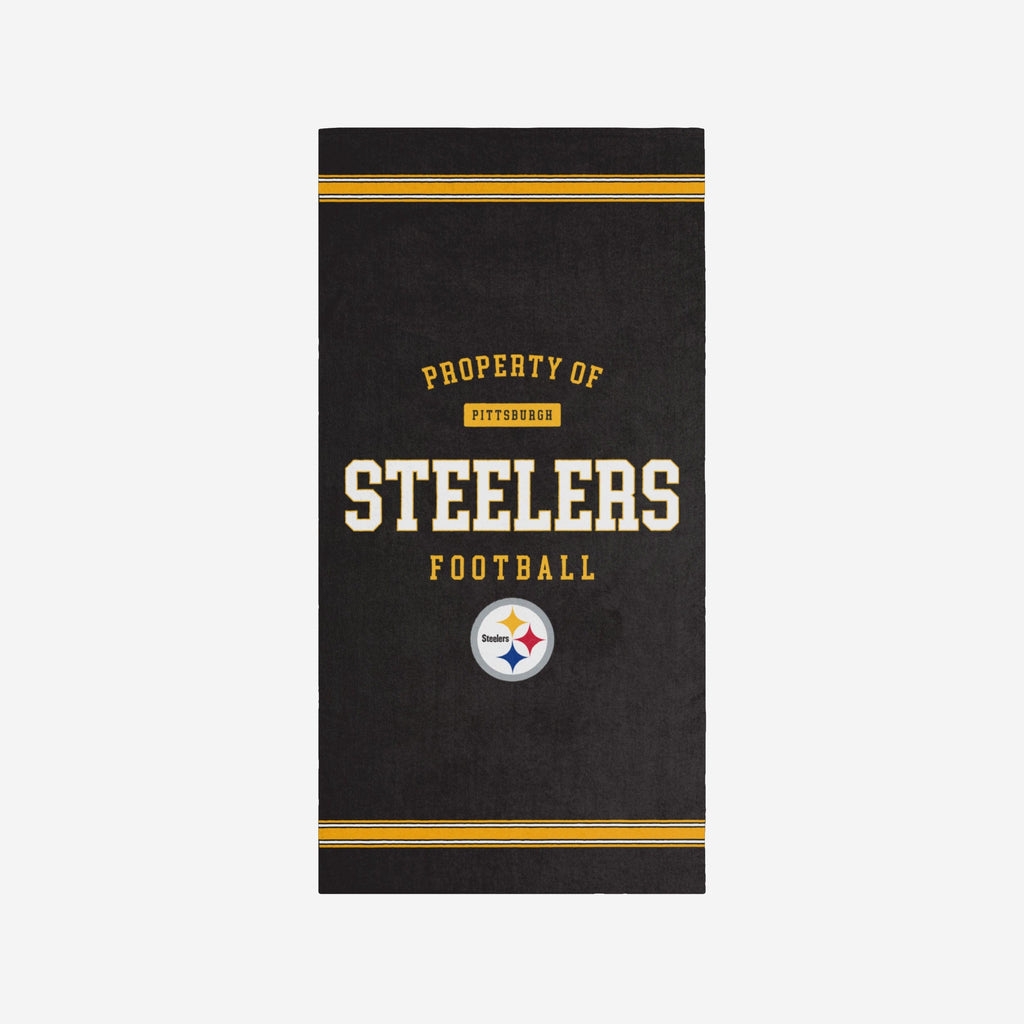 Pittsburgh Steelers Property Of Beach Towel FOCO - FOCO.com