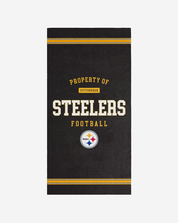 Pittsburgh Steelers Property Of Beach Towel FOCO - FOCO.com