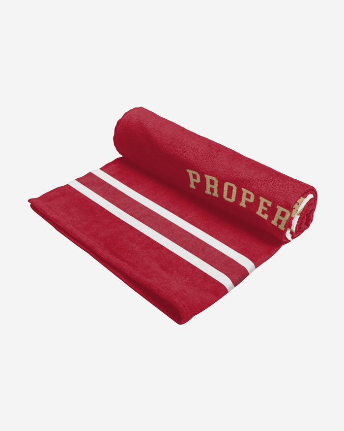 San Francisco 49ers Property Of Beach Towel FOCO - FOCO.com