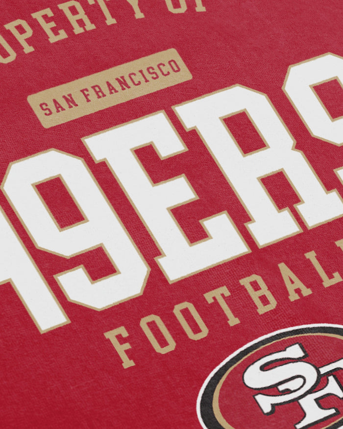 San Francisco 49ers Property Of Beach Towel FOCO - FOCO.com