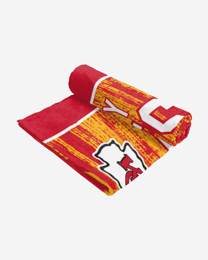 Kansas City Chiefs Big Logo Beach Towel FOCO - FOCO.com