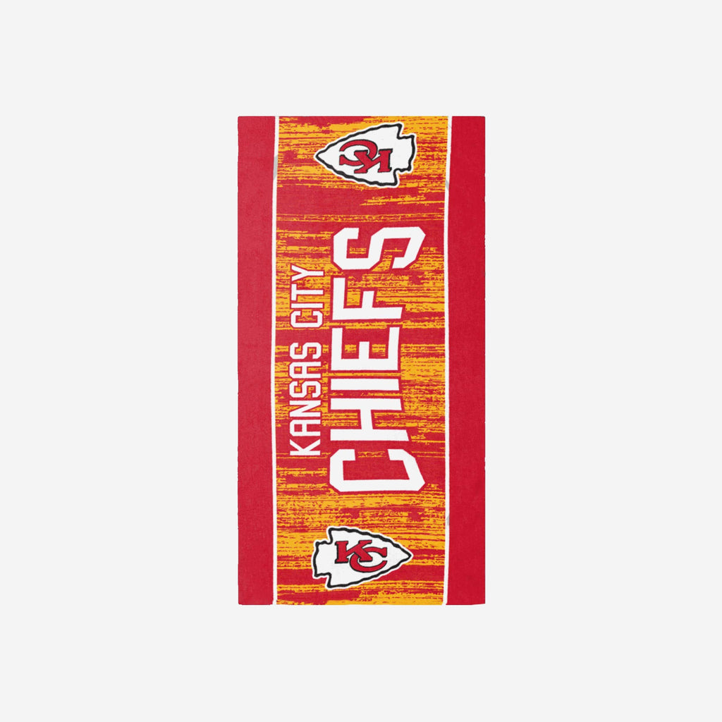 Kansas City Chiefs Big Logo Beach Towel FOCO - FOCO.com