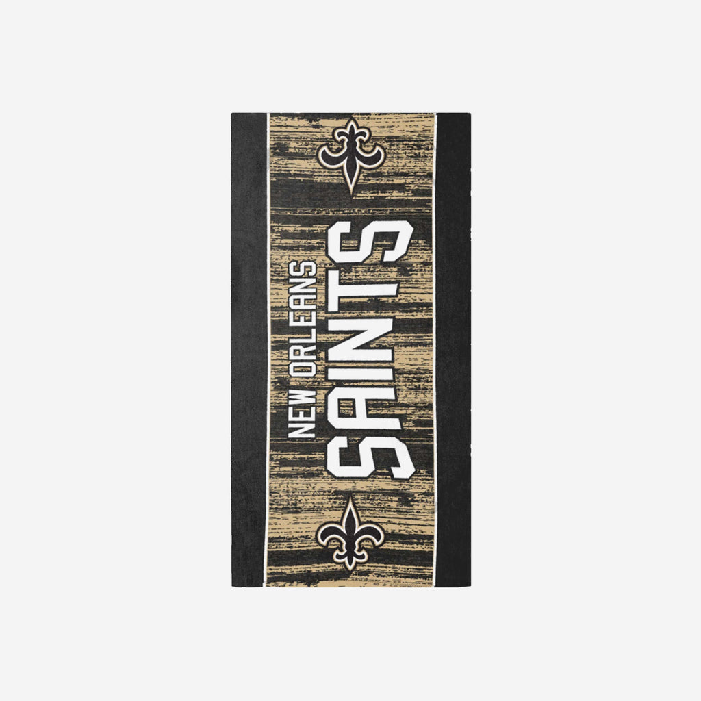 New Orleans Saints Big Logo Beach Towel FOCO - FOCO.com